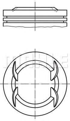 MAHLE ORIGINAL 0635200 Поршень