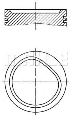 MAHLE ORIGINAL 0827200 Поршень