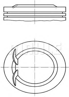 MAHLE ORIGINAL 0385300 Поршень