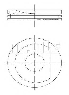 MAHLE ORIGINAL 0303700 Поршень