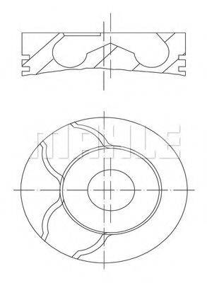 MAHLE ORIGINAL 0220900 Поршень