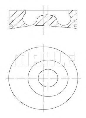 MAHLE ORIGINAL 0160200 Поршень