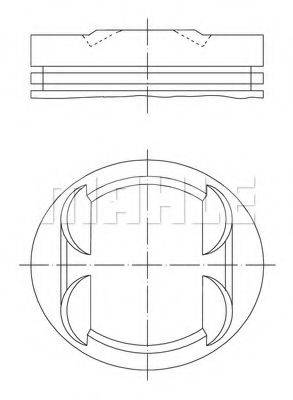 MAHLE ORIGINAL 0013400 Поршень