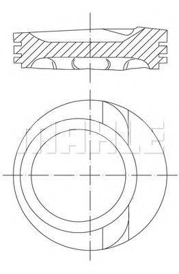 MAHLE ORIGINAL 0306801 Поршень