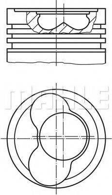 MAHLE ORIGINAL 0305800 Поршень