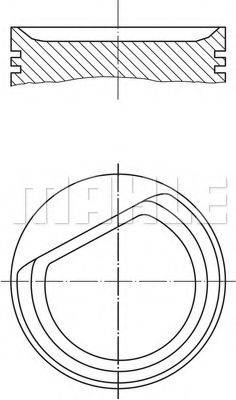 MAHLE ORIGINAL 0012600 Поршень