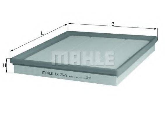 MAHLE ORIGINAL LX2525 Повітряний фільтр