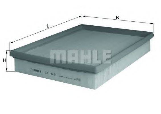 MAHLE ORIGINAL LX443 Повітряний фільтр