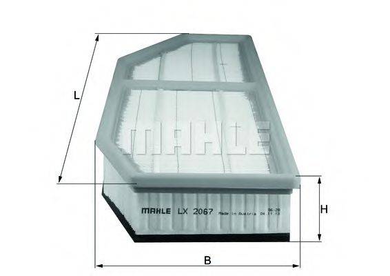 MAHLE ORIGINAL LX2067 Повітряний фільтр