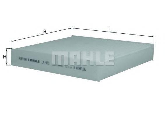 MAHLE ORIGINAL LA923 Фільтр, повітря у внутрішньому просторі