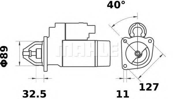 MAHLE ORIGINAL MS257 Стартер