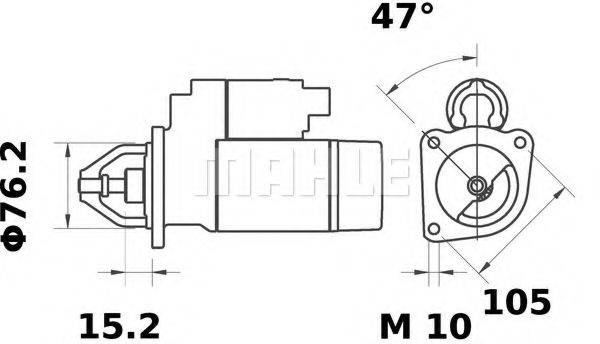 MAHLE ORIGINAL MS179 Стартер