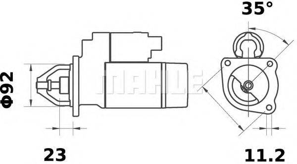 MAHLE ORIGINAL MS129 Стартер