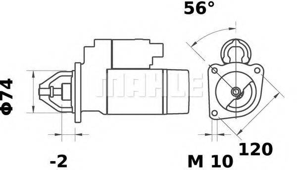 MAHLE ORIGINAL MS31 Стартер