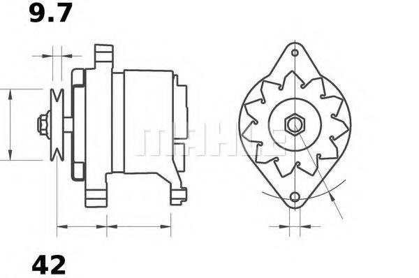 MAHLE ORIGINAL MG491 Генератор