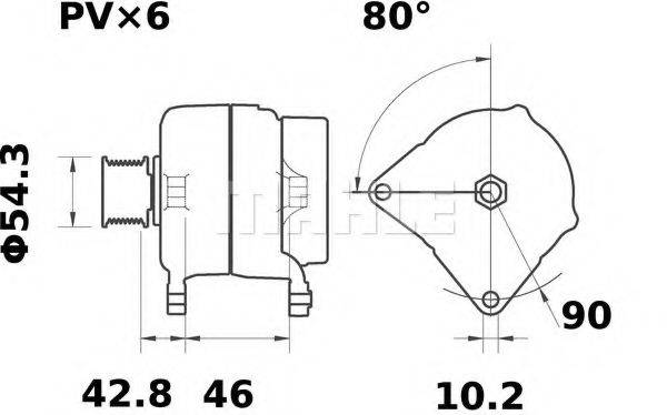 MAHLE ORIGINAL MG31 Генератор