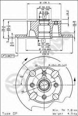 BRECO BS7292 гальмівний диск