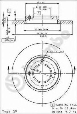 BRECO BS7365 гальмівний диск