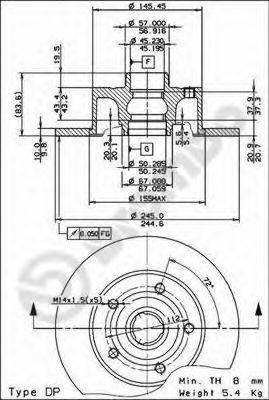 BRECO BS7529 гальмівний диск