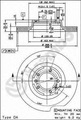 BRECO BS7861 гальмівний диск