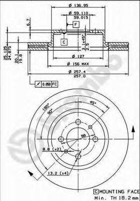 BRECO BS7917 гальмівний диск