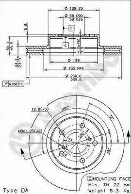 BRECO BS8083 гальмівний диск