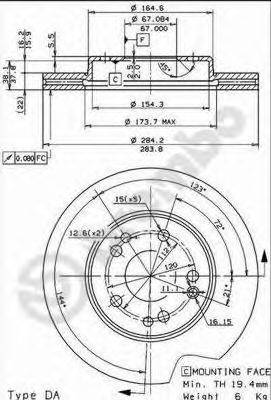 BRECO BS8310 гальмівний диск