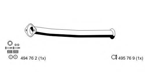 ERNST 505444 Труба вихлопного газу