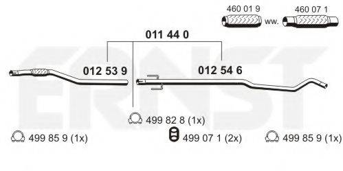 ERNST 011440 Труба вихлопного газу