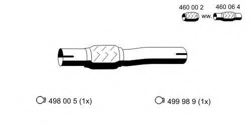 ERNST 111478 Труба вихлопного газу