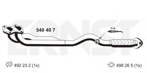 ERNST 540407 Труба вихлопного газу