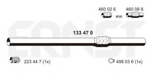 ERNST 133470 Труба вихлопного газу
