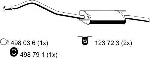 ERNST 176170 Глушник вихлопних газів кінцевий