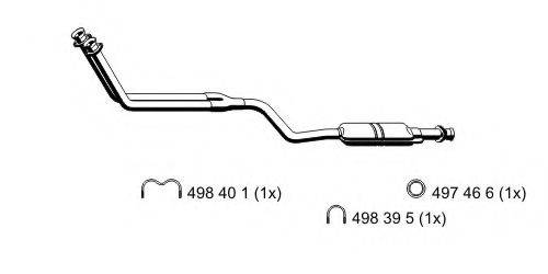 ERNST 374002 Передглушувач вихлопних газів