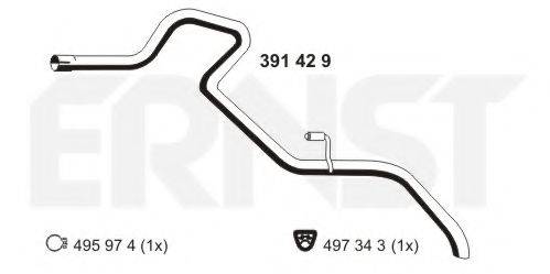 ERNST 391429 Труба вихлопного газу