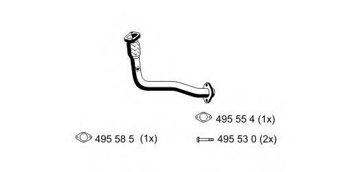 ERNST 522434 Труба вихлопного газу