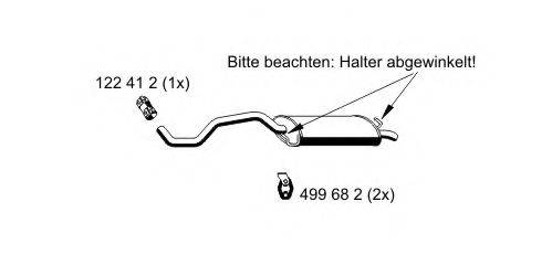 ERNST 640282 Глушник вихлопних газів кінцевий