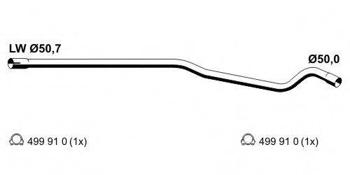 ERNST 054430 Труба вихлопного газу