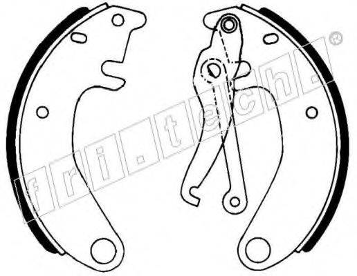 FRI.TECH. 1022025 Комплект гальмівних колодок