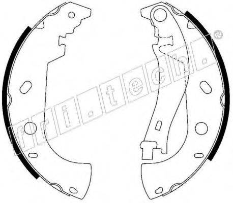 FRI.TECH. 1034099 Комплект гальмівних колодок
