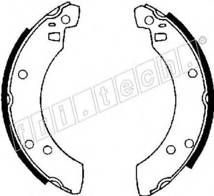 FRI.TECH. 1040096 Комплект гальмівних колодок