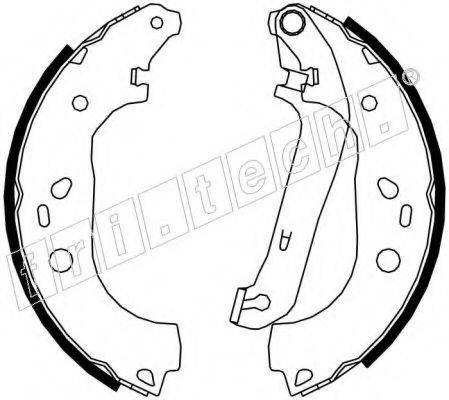 FRI.TECH. 1040151 Комплект гальмівних колодок