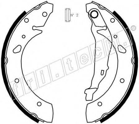 FRI.TECH. 1044020 Комплект гальмівних колодок