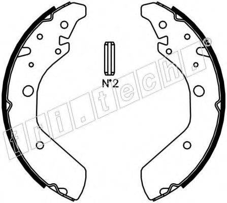 FRI.TECH. 1044024 Комплект гальмівних колодок