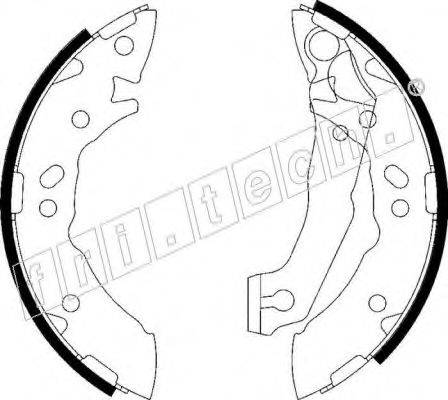 FRI.TECH. 1046204 Комплект гальмівних колодок