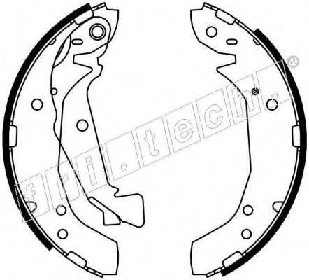 FRI.TECH. 1046211 Комплект гальмівних колодок