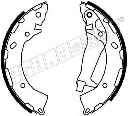 FRI.TECH. 1046213 Комплект гальмівних колодок