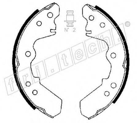 FRI.TECH. 1047358 Комплект гальмівних колодок