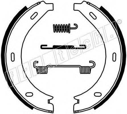 FRI.TECH. 1052123K Комплект гальмівних колодок, стоянкова гальмівна система