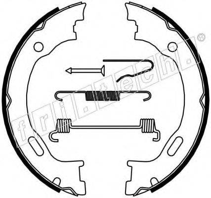 FRI.TECH. 1052129K Комплект гальмівних колодок, стоянкова гальмівна система